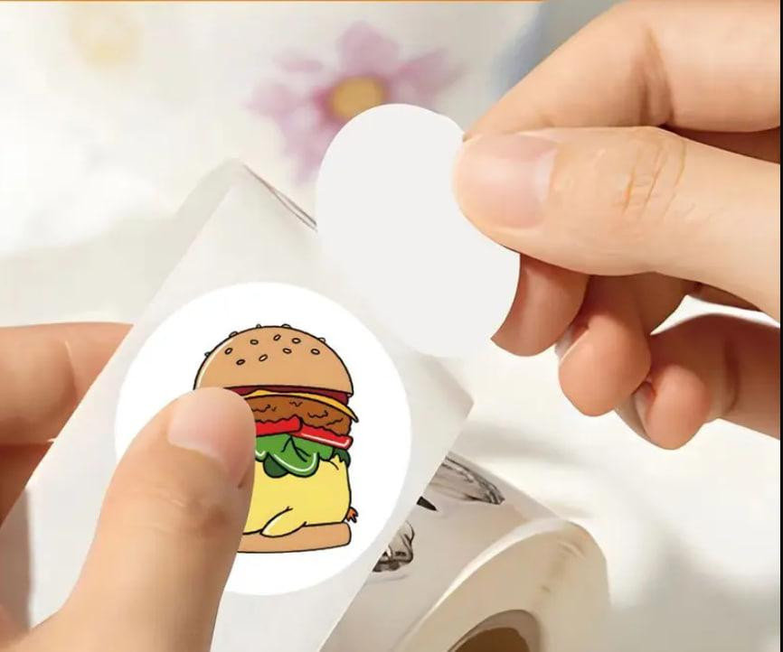 Наклейки стикеры с рисунками смешных животных. Водонепроницаемые виниловые наклейки набор рулон 500  Киев - изображение 3