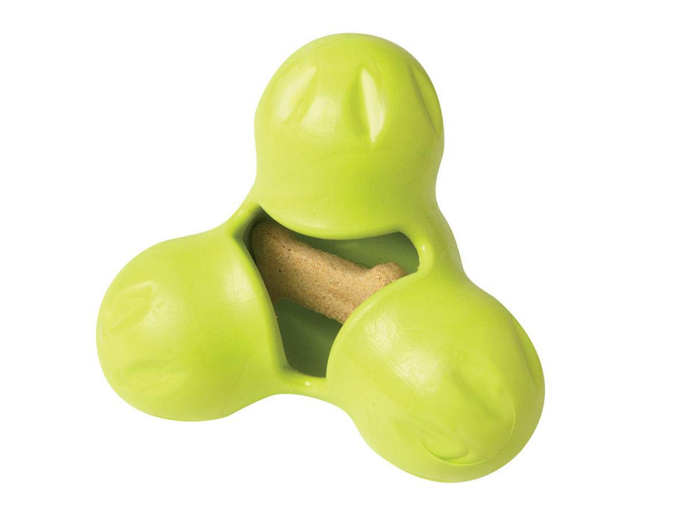 West Paw Tux Treat Toy (Вест Пав Тукс) игрушка для собак с отверстием для лакомств Маленький - 10 см., Зелёный Запорожье - изображение 2