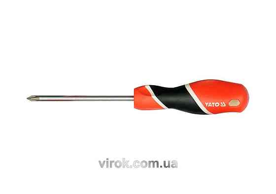 Викрутка хрестова YATO : "Philips" PH2 х 200 мм [12/36/144] Одеса