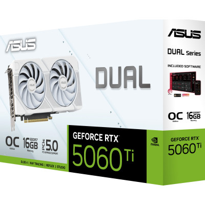 Видеокарта ASUS GeForce RTX5060Ti 16Gb DUAL WHITE OC (DUAL-RTX5060TI-O16G-WHITE) Винница - изображение 7