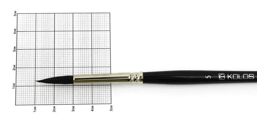 Кисть белка круглая Classic 3049R No 5 короткая ручка KOLOS Киев - изображение 2