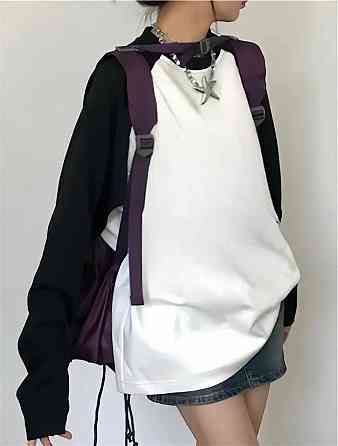 Жіночий повсякденний оверсайз лонгслів з двонитки Одеса