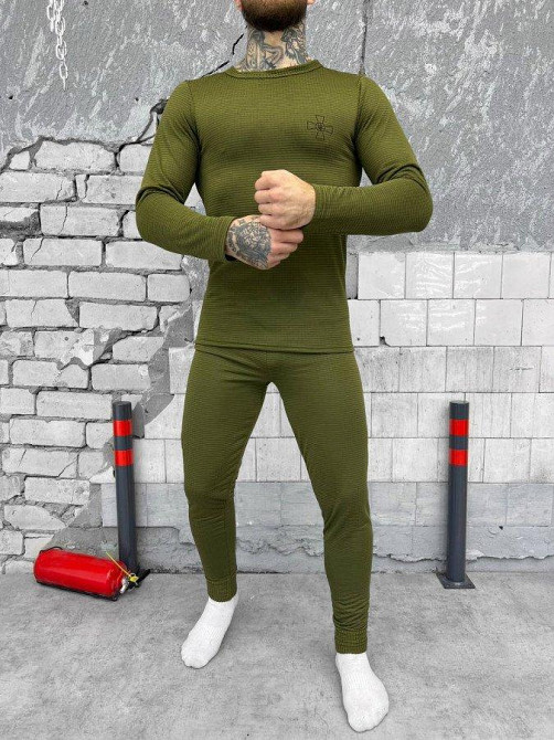 Термобілизна чоловіча тепла натільна Хакі вафелька ЗСУ 50/52/54 р Одеса - фото 2