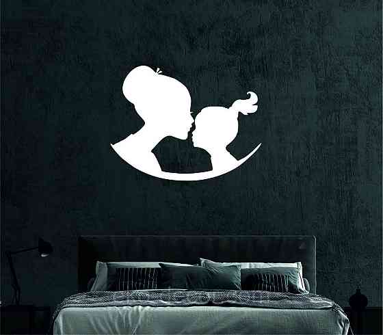 Декоративное настенное Панно «Мать и дитя», Декор на стену 90*68 см, Белый Киев