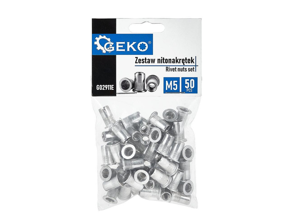 Заклепки різьбові "GeKo" М5 алюмінієві, пачка 50шт. Киев - изображение 1