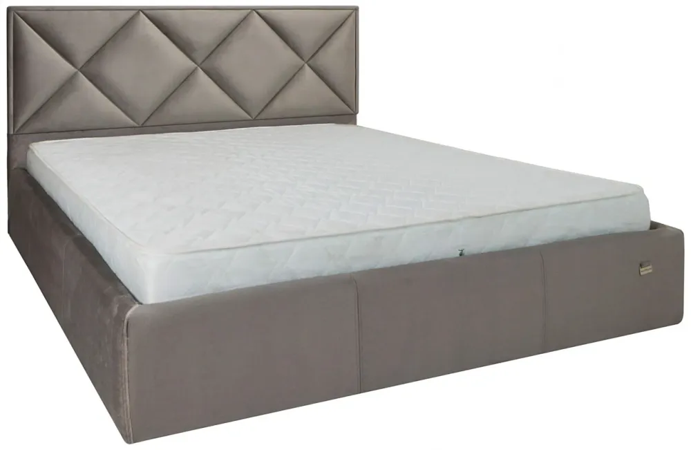 Кровать Двуспальная Leeds Comfort 180 х 200 см Missoni 008 С подъемным механизмом и нишей для белья Серый Днепр - изображение 18