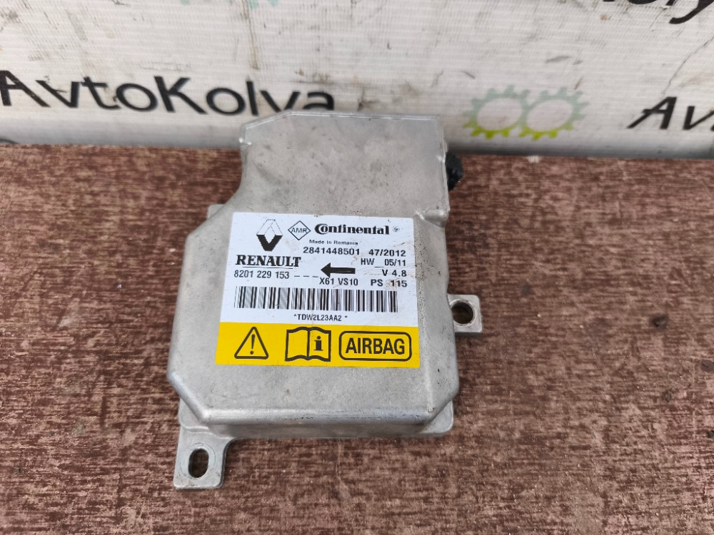 Блок керування AirBag Renault Kangoo 2008-2021 (8201229153) Ковель - фото 1