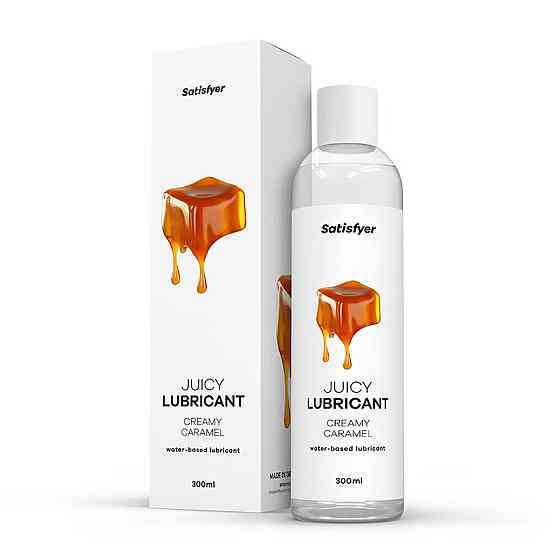 Лубрикант на водной основе Satisfyer Juicy Lubricant Creamy Caramel 300 мл (мятая упаковка!!!) Sex Aura Киев