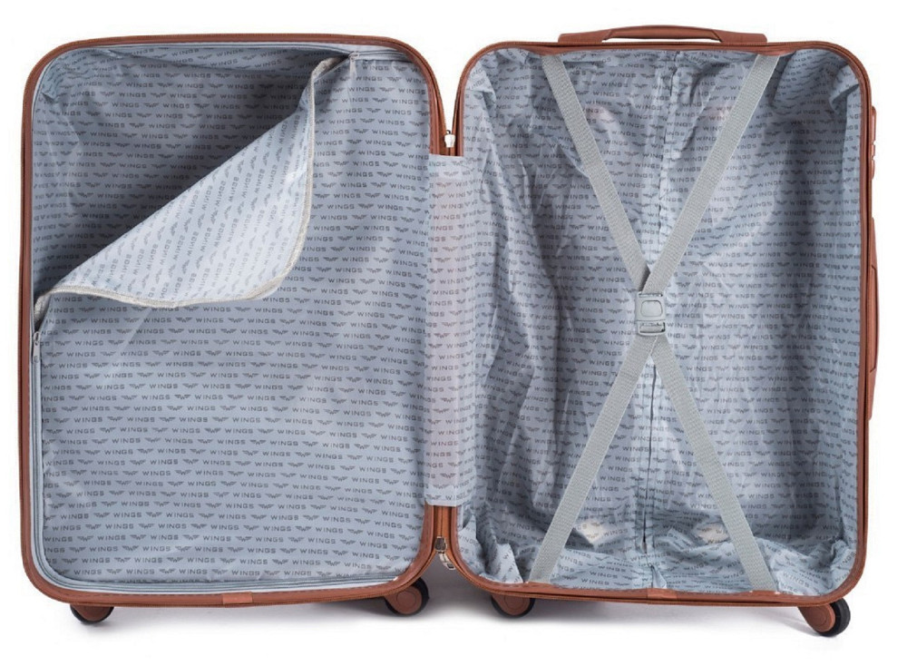 Валіза пластикова WINGS 402 велика темно-синя Київ - фото 6