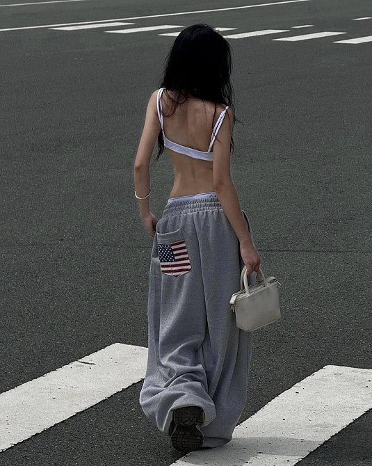 Жіночі обʼємні оверсайз штани з резинкою в поясі двонитка Одеса - фото 2