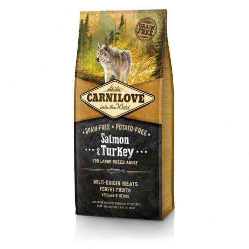 Корм сухий Carnilove Adult Large Breed Salmon and Turkey для дорослих собак великих порід вагою від 25 кг з лососем та індич Київ