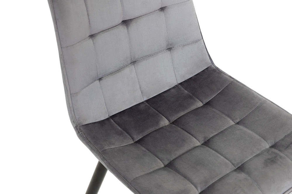 Стілець Віллі чорний/ велюр сірий Киев - изображение 4