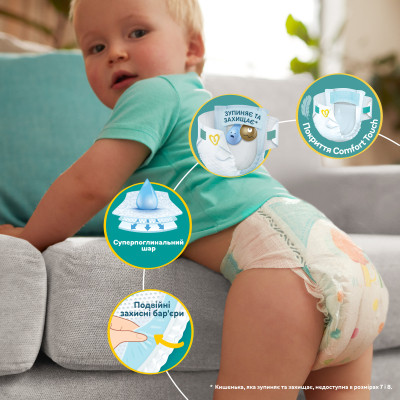 Подгузники Pampers Active Baby Mid Размер 3 (6-10 кг) 90 ш (8001090949455) Винница - изображение 4