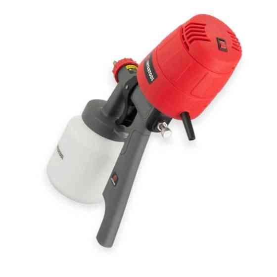 Пистолет покрасочный электрический d-1.5, 450 Вт с бачком 1.0л, 100-200 мл/мин HVLP Мукачево