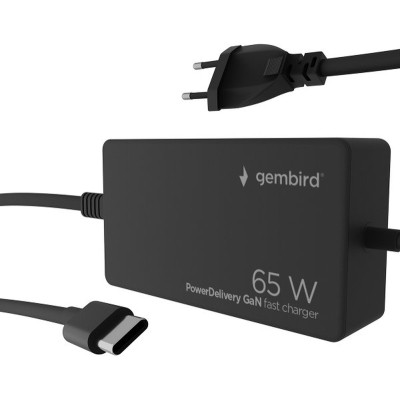 Блок питания сетевой Gembird TYPE-C/PD/65W, 28W QC/4.0/4.0+/28W (NPA-AC-PDQC65-01) Винница - изображение 2