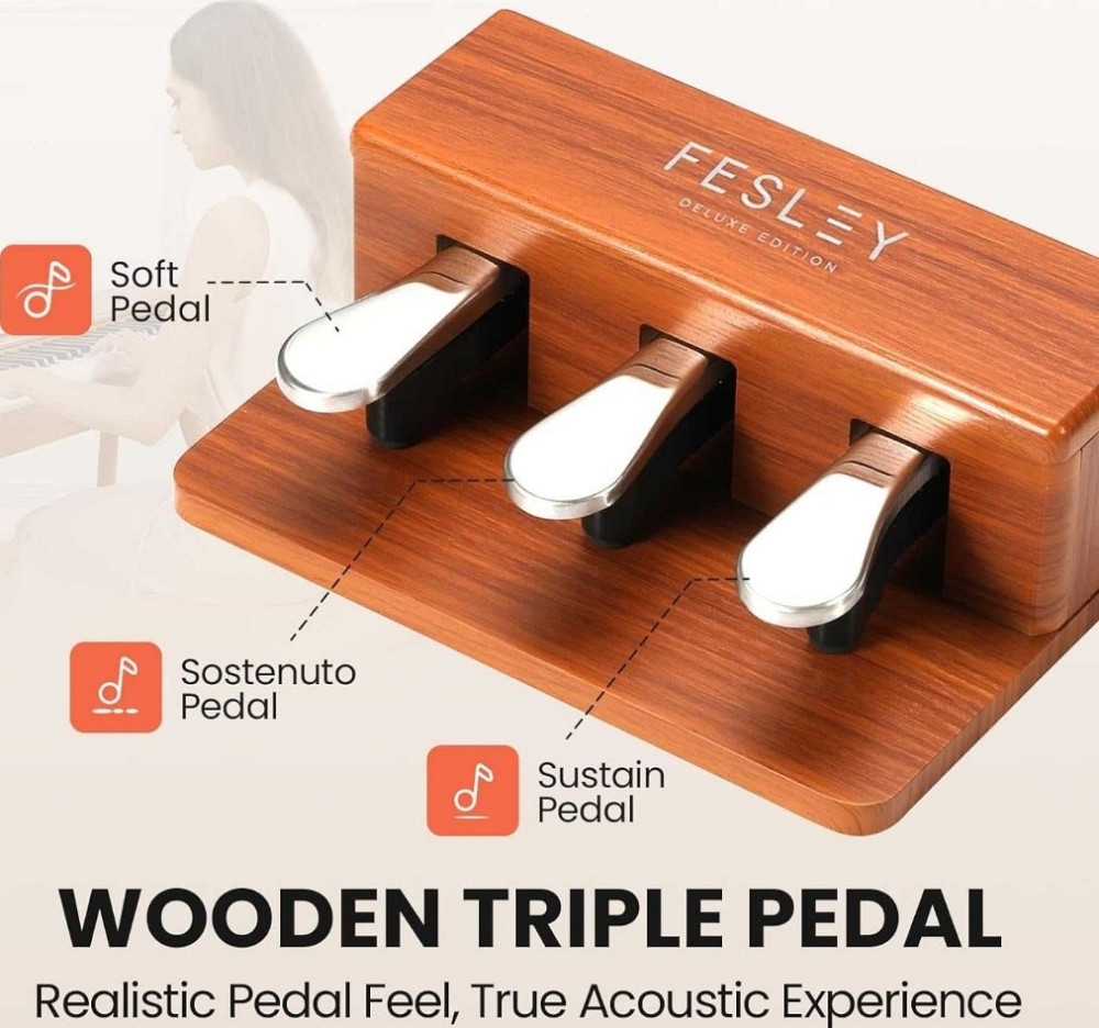 Цифрове піаніно Fesley FEP760 (стійка, 3 педалі, пюпітр, адаптер) Харків - фото 3