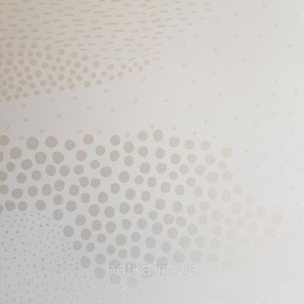 Обои виниловые на флизелине Caselio The Place to bed  0.53х10 м абстракция волны облака серебром на белом 3д Киев - изображение 2