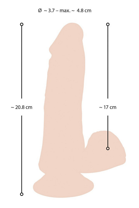 Вібратор - Nature Skin Bendable RC Vibrator with Balls Sex Aura Київ - фото 10