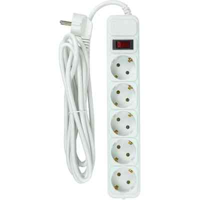 Сетевой фильтр питания PowerPlant 3м, 5 розеток, євро, 100% мідь (JY-1056/3B) (EX610570) Винница