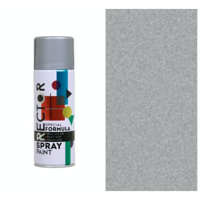 Аэрозольная краска для автомобиля RECTOR універсальна 9006 сріблястий, 400мл (000013233) Винница - изображение 2