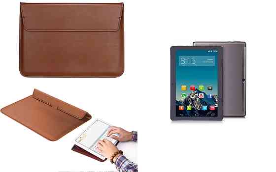 Чохол-конверт VitoCase для Yotopt W109 10.1 IPS Android 7.0, з функцією підставки для планшета Коричневий Київ