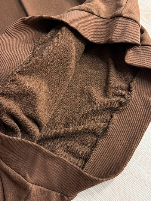 Костюм женский Quzen 470-471 свитшот и джогеры на резинке оверсайз, коричневый, S/M Киев - изображение 14