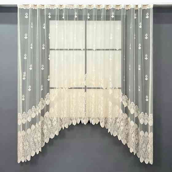 Кухонна арка VR-Textil № 000к жакард бежевий 300х185 см (51-257) Київ