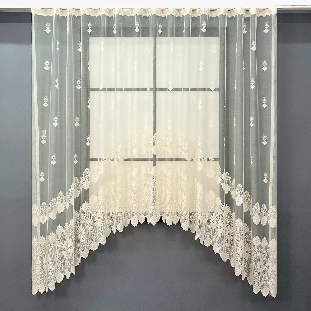 Кухонна арка VR-Textil № 000к жакард бежевий 300х185 см (51-257) Київ - фото 1