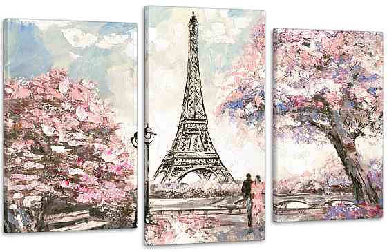 Модульная картина Париж Art-42_3 100x150 см Киев