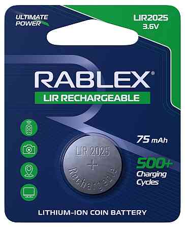 Акумулятор батарейка Rablex LIR2025 3.6v 75mAh Дніпро