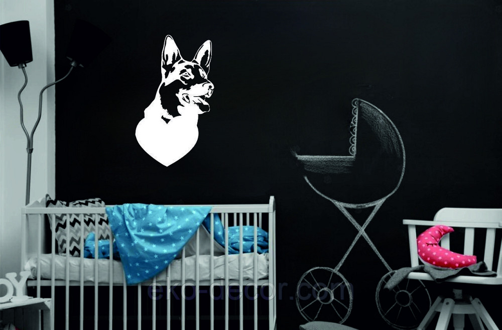 Декоративное настенное Панно «Овчарка», Декор на стену 110*65 см, Белый Киев - изображение 3