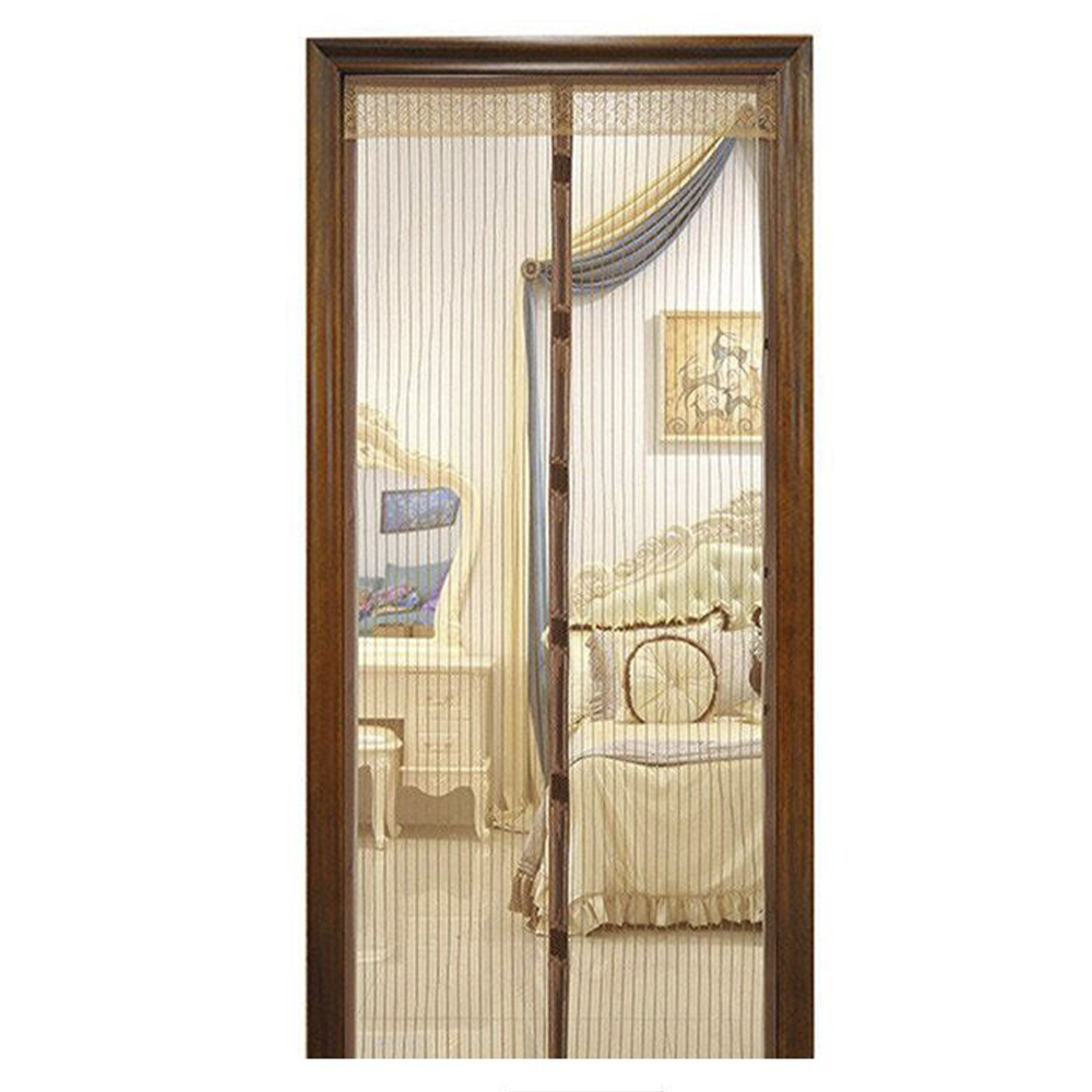 Москітна сітка 100х210 см Magic Mesh на двері на магнітах,коричнева SBR Київ - фото 2