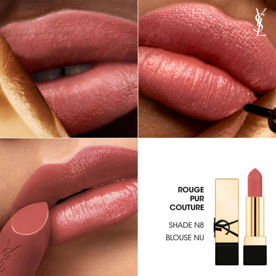 Помада для губ Yves Saint Laurent Rouge Pur Couture Caring Satin Lipstick N8 Blouse Nu Слов'янськ