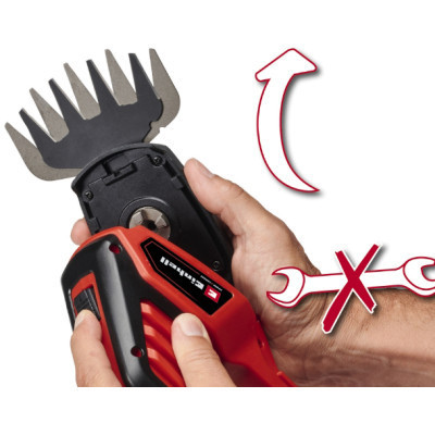 Кущоріз Einhell GE-CG 18/100 Li T - Solo, 18В, PXC, леза 100/200 мм, телескоп. ручка, 0.7 кг (без АКБ та ЗП) (3410310) Вінниця - фото 12