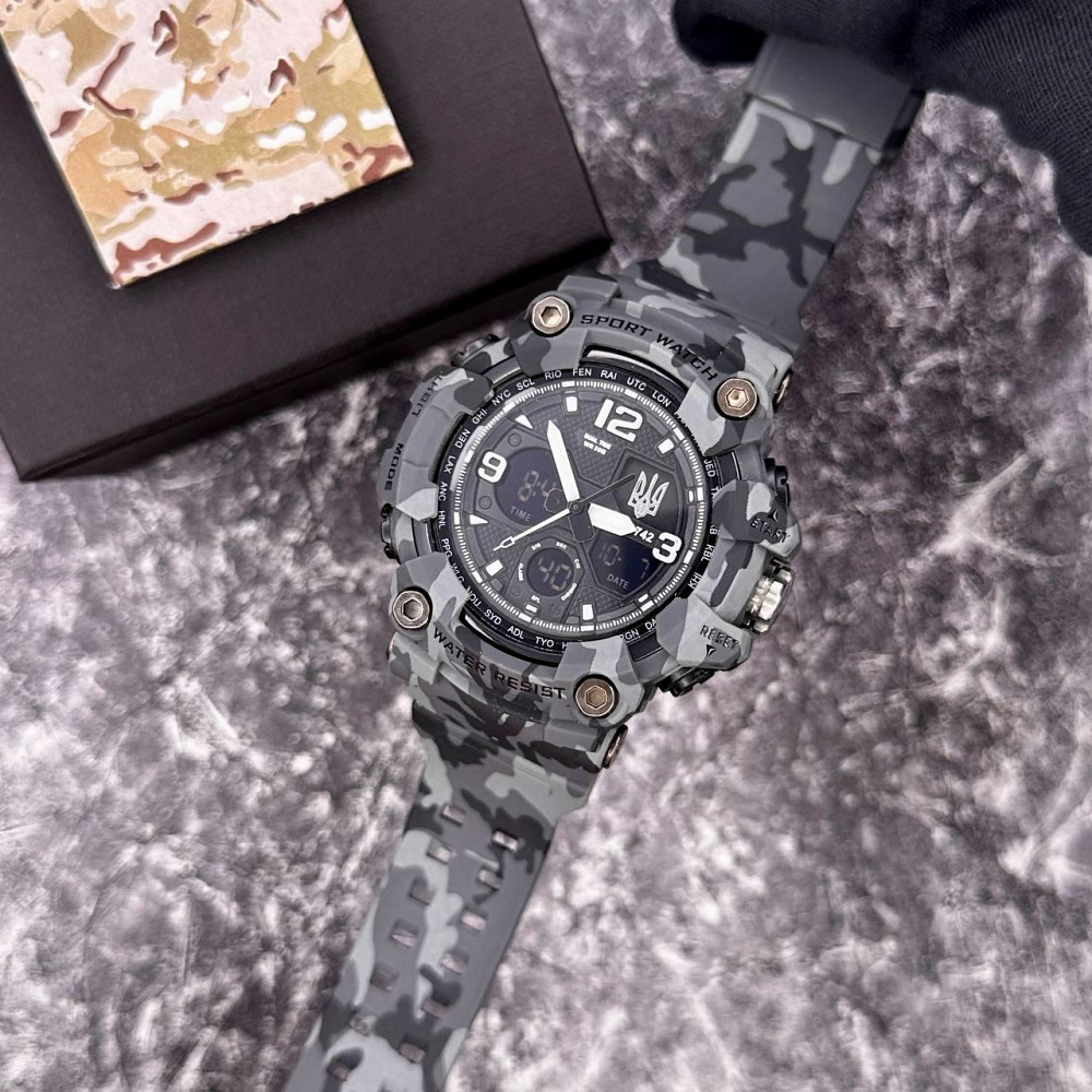 Patriot 006CMGYUASI Тризуб срібло Сірий камуфляж + Коробка. SBR Київ - фото 4