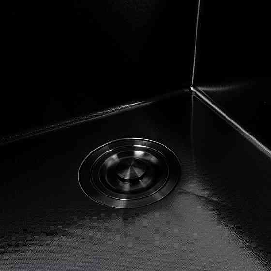 Кухонна мийка з нержавіючої стал чорна DECOR VALESO Handmade Коломыя