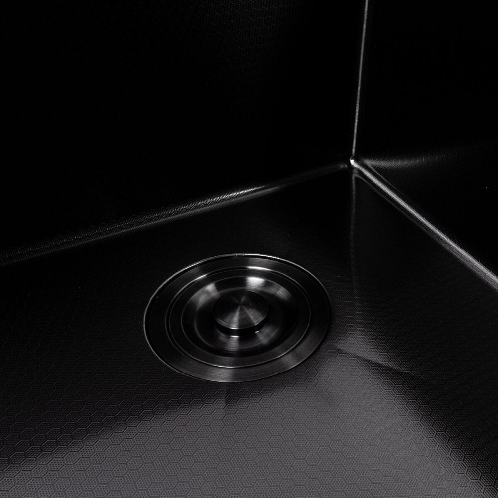 Кухонна мийка з нержавіючої стал чорна DECOR VALESO Handmade Коломыя - изображение 5