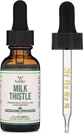 Екстракт розторопші Double Wood Supplements Milk Thistle Organic Seed (108 mg in 1 ml) 30 ml Луцьк