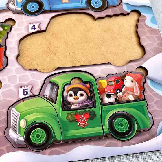 Деревянная игра с карточками 