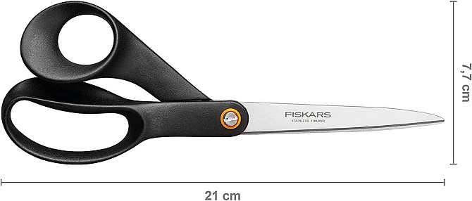 Універсальні Ножиці 21 см Fiskars "Functional Form" Black (1019197/839951) Нержавіюча сталь Нововолинськ - фото 5