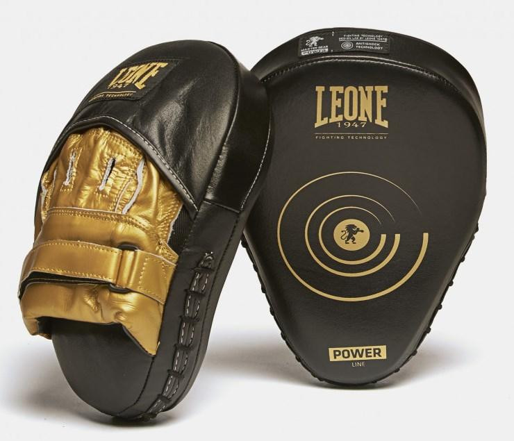 Лапы боксерские Leone Power Line Black Черные Тренировочные лапы для бокса MMA кикбоксинга пара Киев - изображение 2