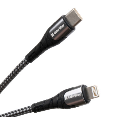 Дата кабель USB-C to Lightning 1.0m ColorWay (CW-CBPDCL033-GR) Винница - изображение 1