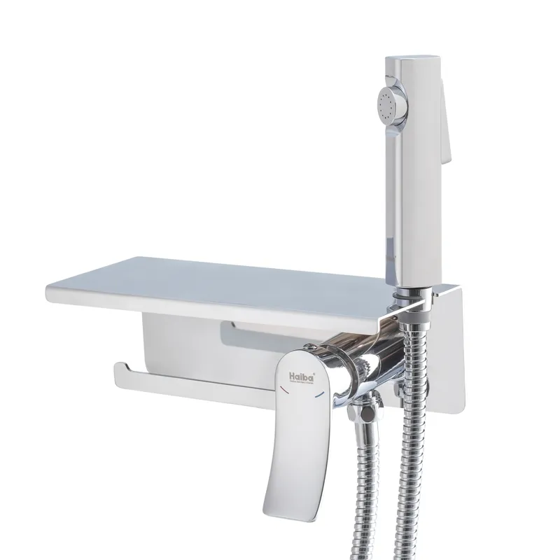 Змішувач Haiba Bolero 069 для гігієнічного душа з тримачем для туалетного паперу HB9580 Харків - фото 1