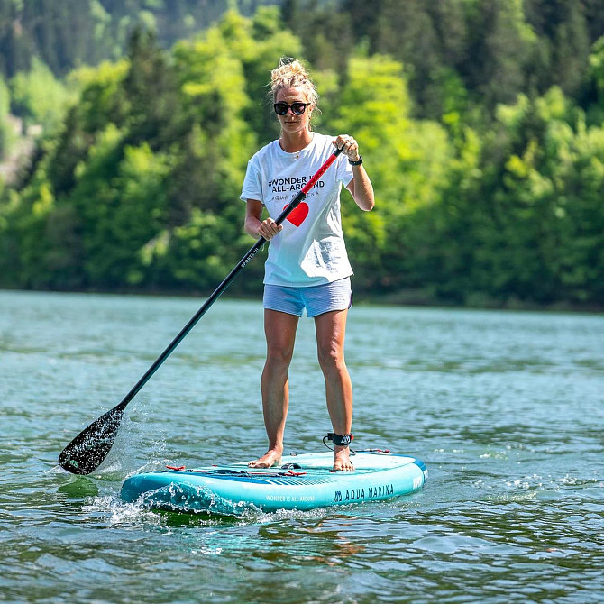 Надувная доска для серфинга Aqua Marina Vapor SUP с веслом поводком рюкзаком и насосом 315 х 79 х 15 Днепр - изображение 8