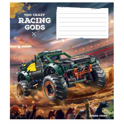Зошит Школярик Racing gods 12 аркушів клітинка (012-3469K) Вінниця - фото 1