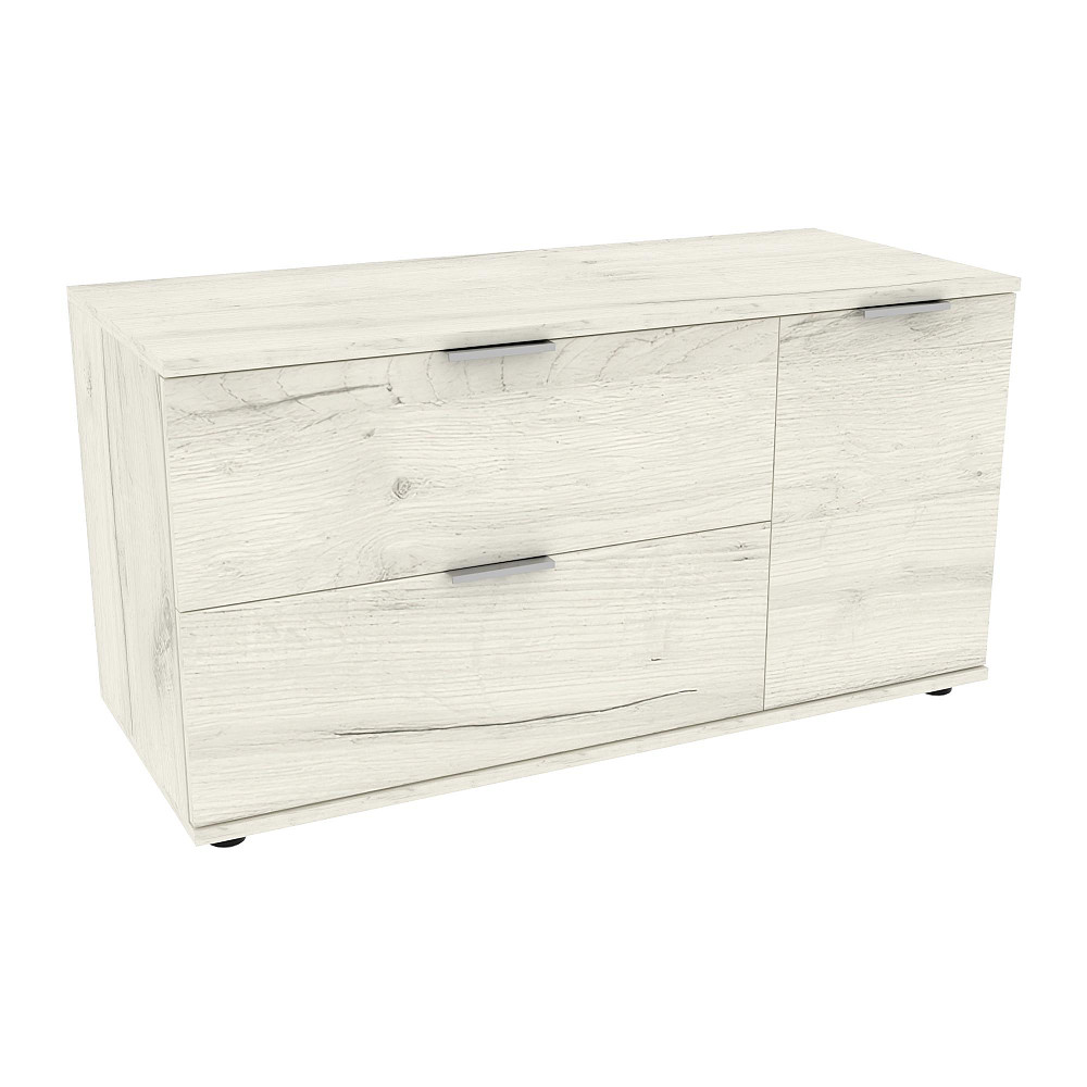 Тумба-комод в гостиную К-11, Дуб Крафт Білий, 1000/425/530 Львов - изображение 1