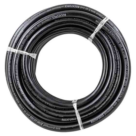 Шланг гумовий армований маслостійкий 8мм х 15мм х 10м Rockforce RF-AHC-55/7B Одеса