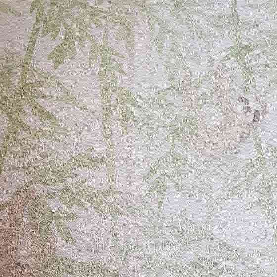 Шпалери флізелінові BN Doodleedo 0,53 х 10 м дитячі тропіки ведмеді коали салатові коричневі білі Київ