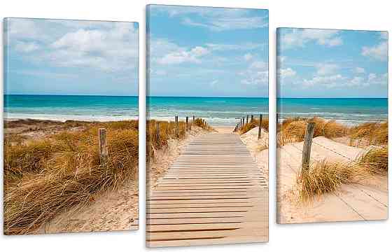 Модульная картина в гостиную / спальню Пісочний пляж Art-589_3 Киев