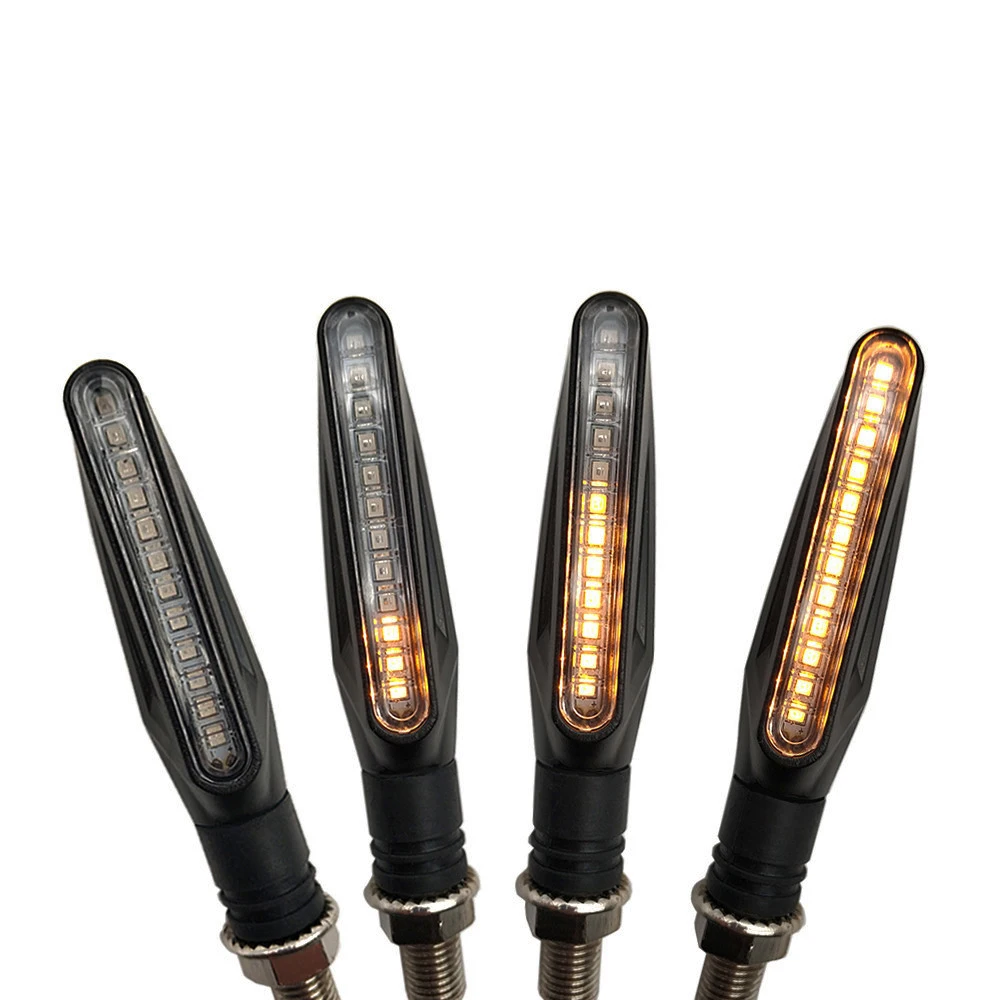 Динамические LED указатели поворота для мотоцикла, желтые Киев - изображение 6